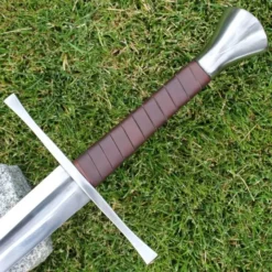 Medieval swords Sales 76 Anderhalfhander Darren, Bot, Bruin Leer