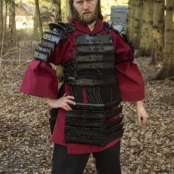 Epic Armoury Leren Samuraipantser, Zwart