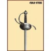 Cold Steel Rapier Met Schelpvormige Stootplaat 2 Cold Steel Rapier Met Schelpvormige Stootplaat -Medieval swords Sales rapier met schelpvormige stootplaat